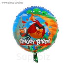 Шар фольгированный 18" Angry Birds, круг