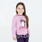 Лонгслив для девочки Клюква рост 116 см