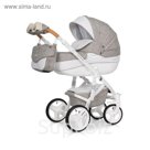 Коляска 3 в 1 BRUNO LUXE (Riko) 02 Latte (бежевый)