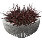 Вазон Koleo Белый мрамор 2