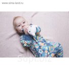 Комбинезон для девочки, рост 80 см, цвет тёмно-синий 171-007-38