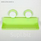 Подставка для ванных принадлежностей на вакуумной присоске 29,5х11х14 см,