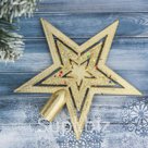 Наконечник "Звезда" блеск 18*17,5 см, золото