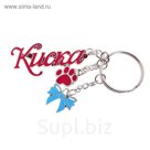Брелок с заливкой "Киска"