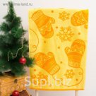 Полотенце махровое "Letit snow", 50х90 см, желтый, 420 г/м 2 ,100% хл. ПЛ-2602-3069