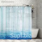 Штора для ванной 200х180 см "Капли", EVA