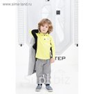 Рубашка-поло для мальчика, рост 110 см, цвет  цвет лимонный/чёрный Н-РБ-277А