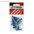 Саморезы универсальные TUNDRA krep, 5х40 мм, цинк, потай, с дюбелем 8х30 мм, 10 шт.