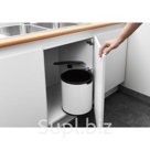 Ведро для мусора Brabantia 15 л встраиваемое цвет белый