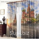 Комплект штор Моя Москва 150х270 +/- 3см 2шт, габардин, п/э
