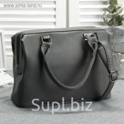 Сумка женская, 1 отдел, наружный карман, длинный ремень, цвет серый