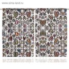 Комплект фотоштор Magic Lady "Река у заснеженных гор", 145х265 см - 2 шт, п/э 100%