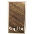 Дверь глухая с термовагонкой Прямоугольник (липа) артикул Д - 43 б