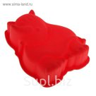 Форма для выпечки "Носорог" 16х10 см, цвета МИКС