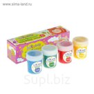 Краски пальчиковые набор 4 цвета по 25 мл "Малыш", серия Naturals