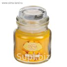 Свеча в стекле ароматическая 6х8,5см, аромат: лимон