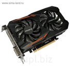 Видеокарта Gigabyte GeForce GTX 1050TI (GV-N105TOC-4GD) 4G,128bit,GDDR5,1316/7008