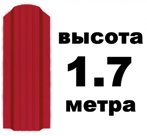 Штакетник RAL 3005 (Широкий) 1.70 м.