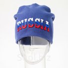 Шапка Russia цвет джинс 54 56