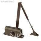 Доводчик дверной, до 40 кг, коричневый