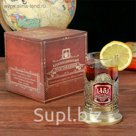 Подстаканник со стаканом "С Юбилеем 45"