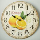 Часы настенные 34см МДФ DT-0143 "Лимон" Delta