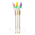 Ручка гелевая прикол Морковь МИКС