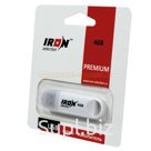 USB накопитель IRON Selection пластиковый 4 Gb с креплением и крышкой