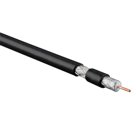 Коаксиальный кабель RG-11U, 75 Ом (CCS, AL), трос, черный наруж (305м)