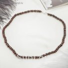 Бусы "Гранат" кукуруза, 45см