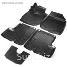Коврики салона Rival для Renault Duster 2WD/4WD 2015-, с крепежом, с перемычкой, полиуретан, 5 шт.