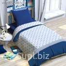 Постельное бельё "Этелька" Якоря 143х215 см, 150х214 см, 70х70 см, 100% хл, сатин