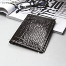 Обложка для автодокументов и паспорта, коричневый кайман