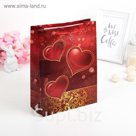 Пакет пластиковый "Сердца"