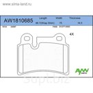 Колодки тормозные AYWIparts AW1810685