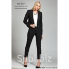 Жакет 1801112 Белый, Чёрный 59%WO 39%PES 2%EL  