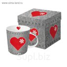 Кружка в подарочной упаковке felt heart 350 мл