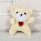 Мягкая игрушка-брелок "Звери с сердцем", 7,5 см, МИКС