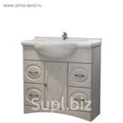 Тумба Милана 85 (под раковину Дрея 85) DВ4 дуб выбеленный