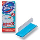 Освежитель/очиститель для унитаза/писсуара, 3 шт. х 10 г, DOMESTOS (Доместос) Attax, «Морская свежесть», стикер