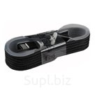 Кабель USB2.0 - Type C в нейлоновой оплетке, черный, 1.5м