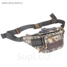 Сумка походная на поясе маленькая серо-зеленая 31*18см