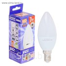 Лампа светодиодная Jazzway, C37, E14, 7 Вт, 520 Лм, 5000 K, PLED-SP