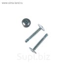 Саморез с прессшайбой, 4.2х25 мм, сверло, цинк, 9500 шт.