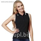 Безрукавка-поло женская StanHot, размер 44, цвет чёрный 185 г/м 04HW