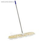 Швабра плоская с широкой х/б насадкой