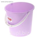 Ведро пластиковое 5 л "Крепыш", цвета МИКС