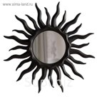 Зеркало в раме SUN Black, 1200 × 50 × 1200 мм, цвет чёрный