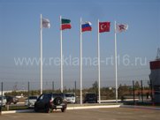 Флагштоки уличные из стекловолокна от 4 до 12 м