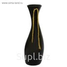 Ваза "Мира" большая, чёрная, глянец